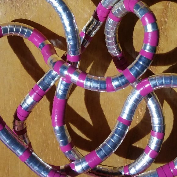 METAL SCRUNCH JEWELRY   BUY 1 GET 1 FREE !!!  MAKE GREAT GIFTS !!! - Picture 2 of 16